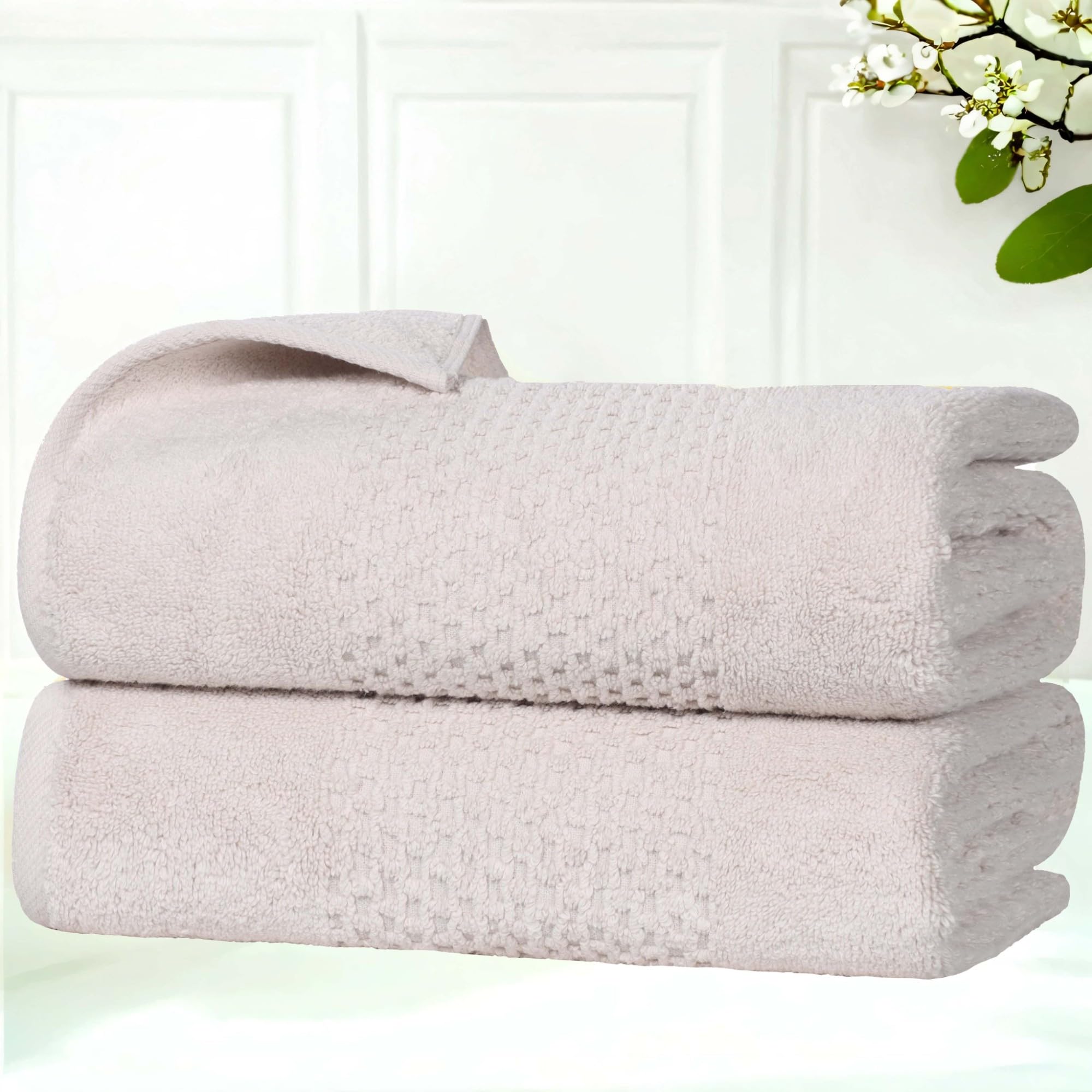 Superior Playa Zero Twist Cotton Medium Weight Towels, for Guest Bath, Bathroom, Shower, Spa, Plush, Quick Dry, Ultra-Soft Towels, Bath Essentials,