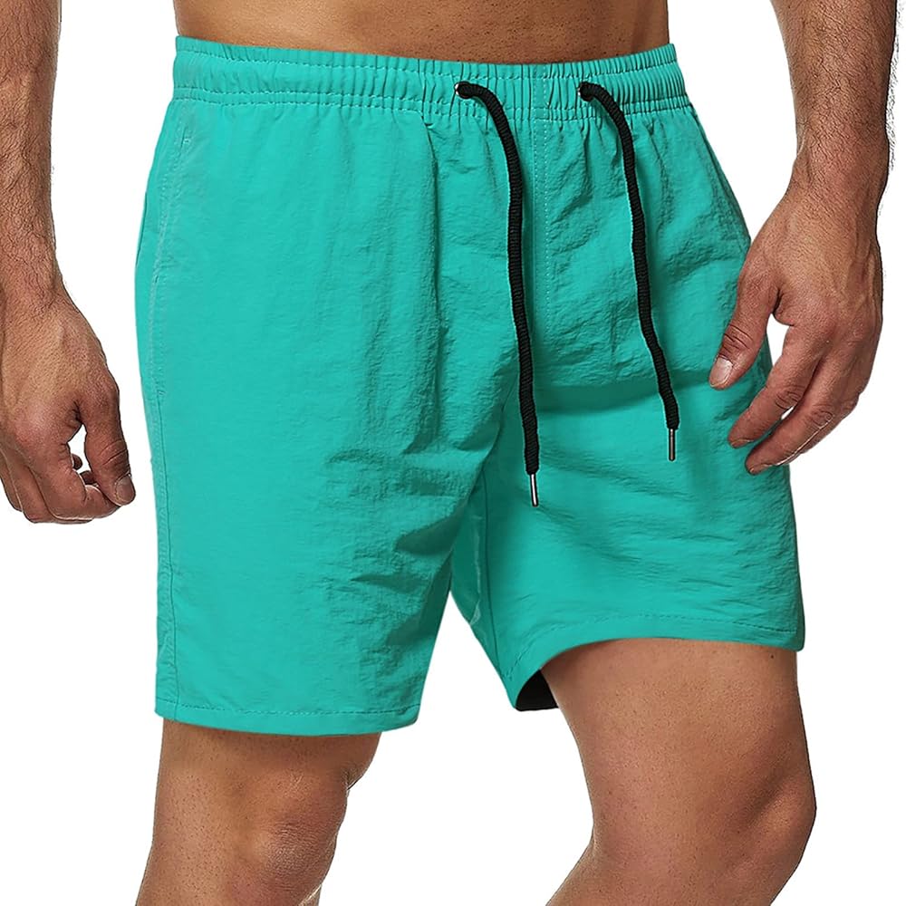 Pantaloncini Da Bagno Uomo | Nylon | Asciugatura Rapida | 3 Tasche | Per Spiaggia, Nuoto, Vacanze - Foto 5