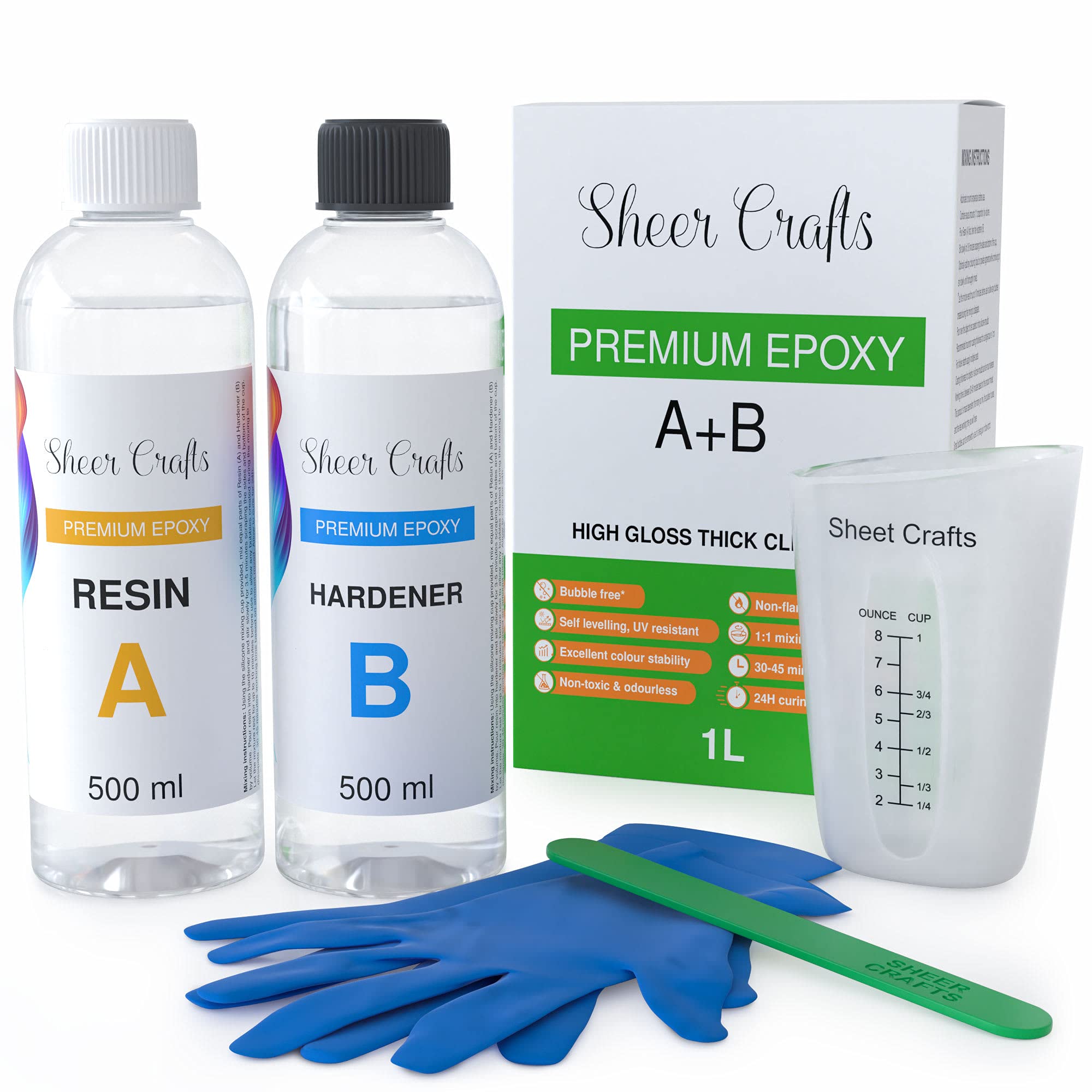 Buy Sheer Crafts Epoxy Resin Kit 4x 1L Bundle Crystal Clear Resin