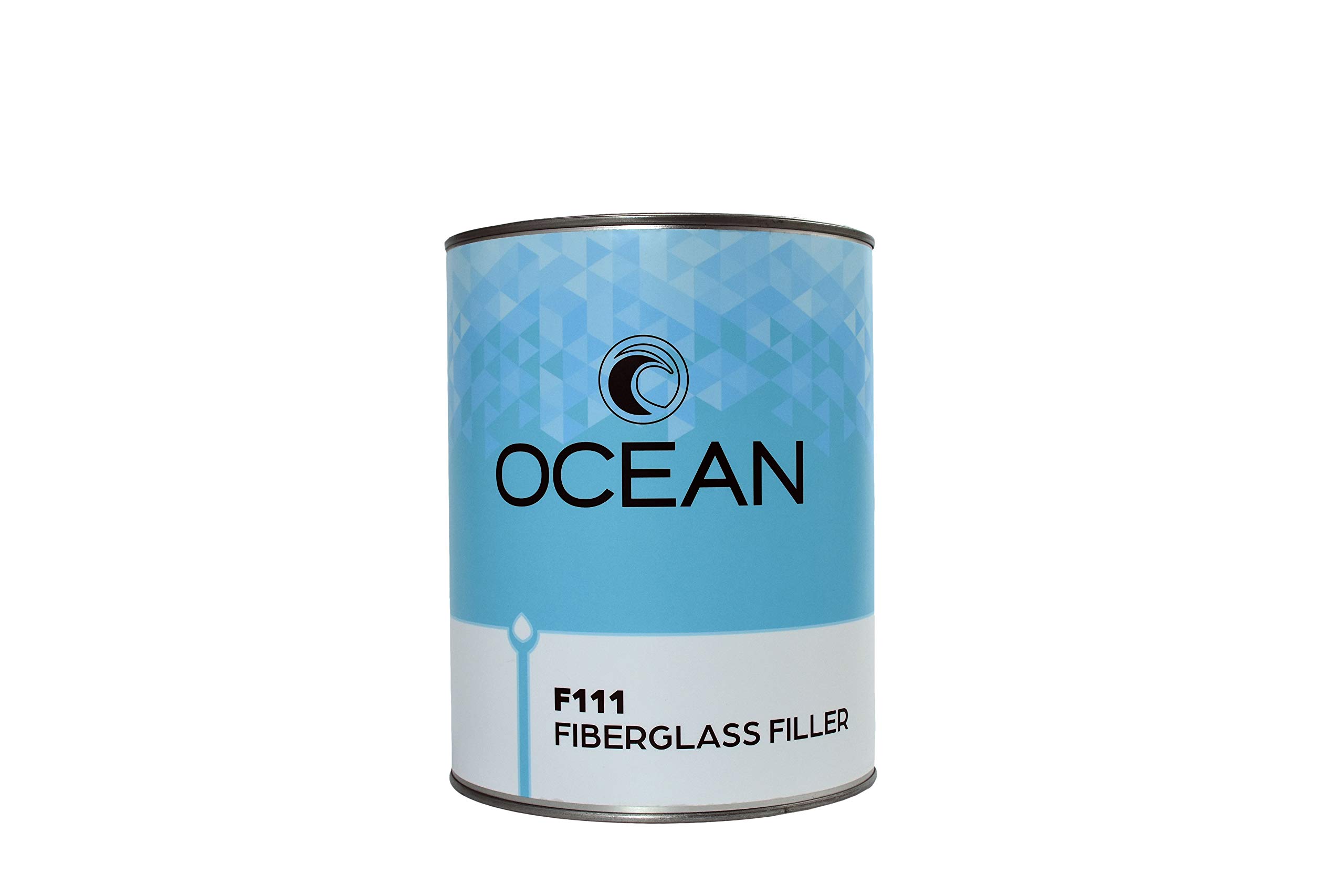 Ocean F111 Fiberglass Filler Gray - 1 US Gallon with Cream Hardener