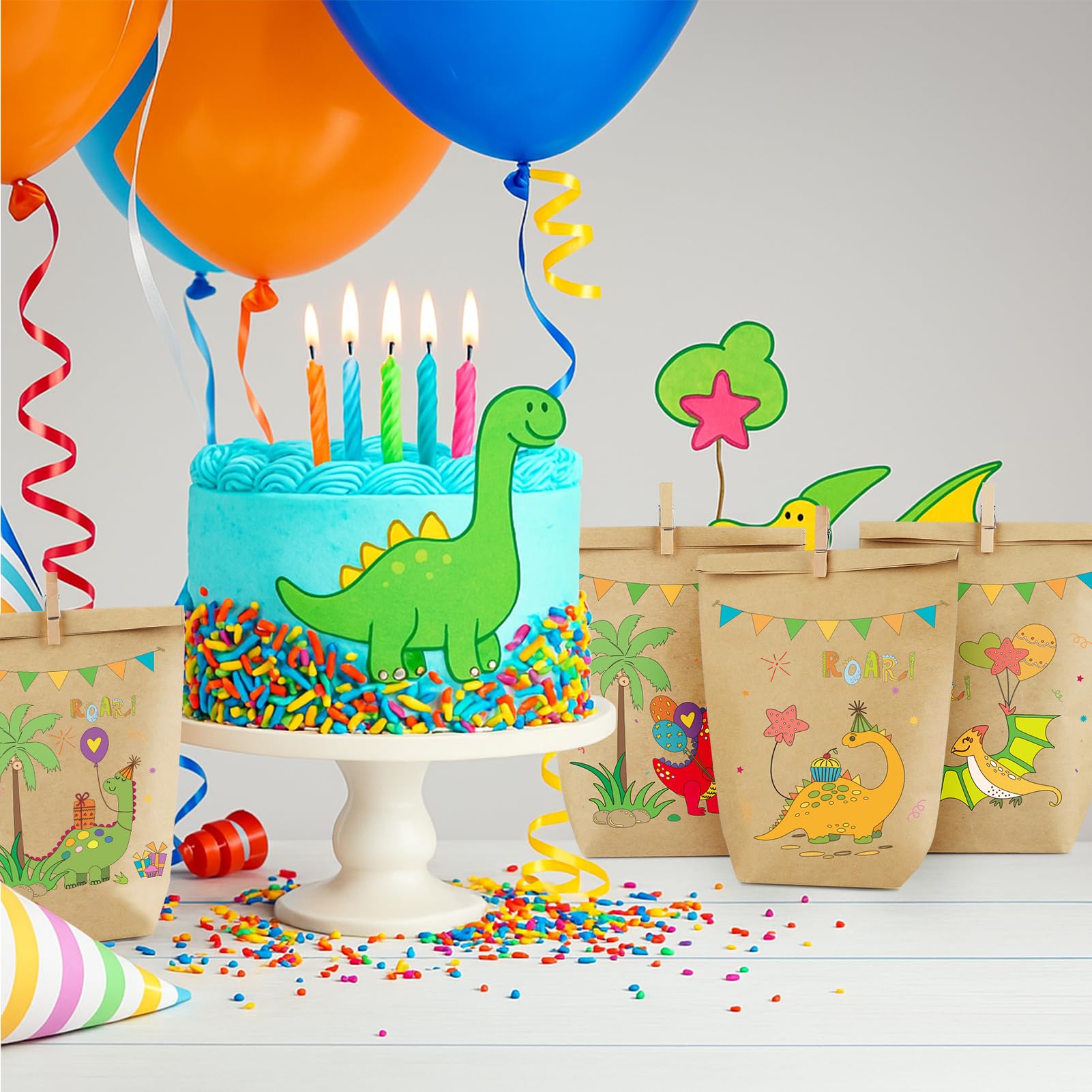 Bomboniere Dinosauri Per Compleanno - 70 Pezzi Regalini Fine Festa Bambini - Foto 3