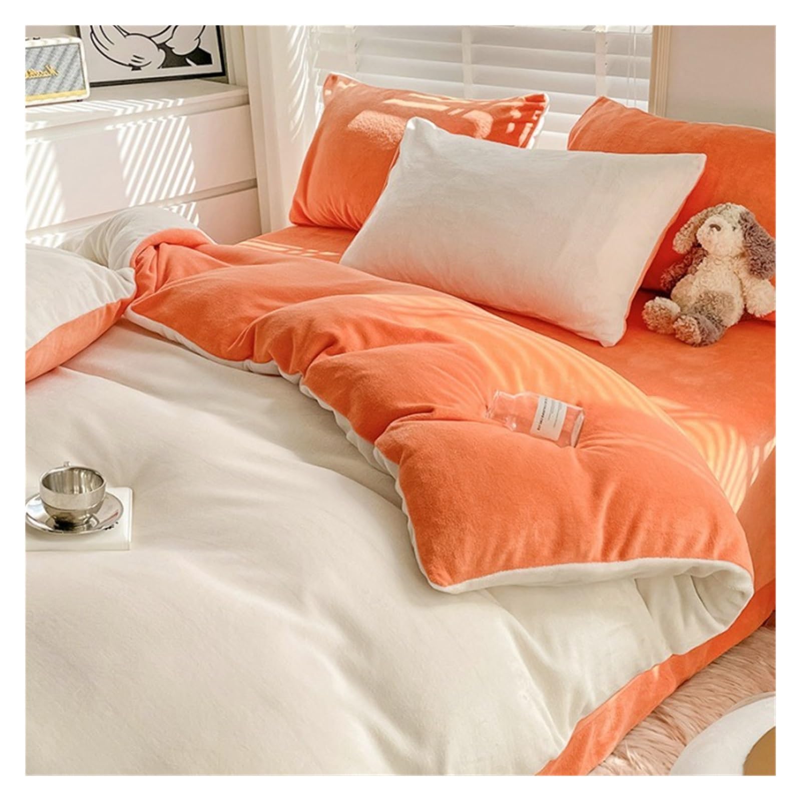 Housse de couette en velours chaud pour cocooning hivernal réussi