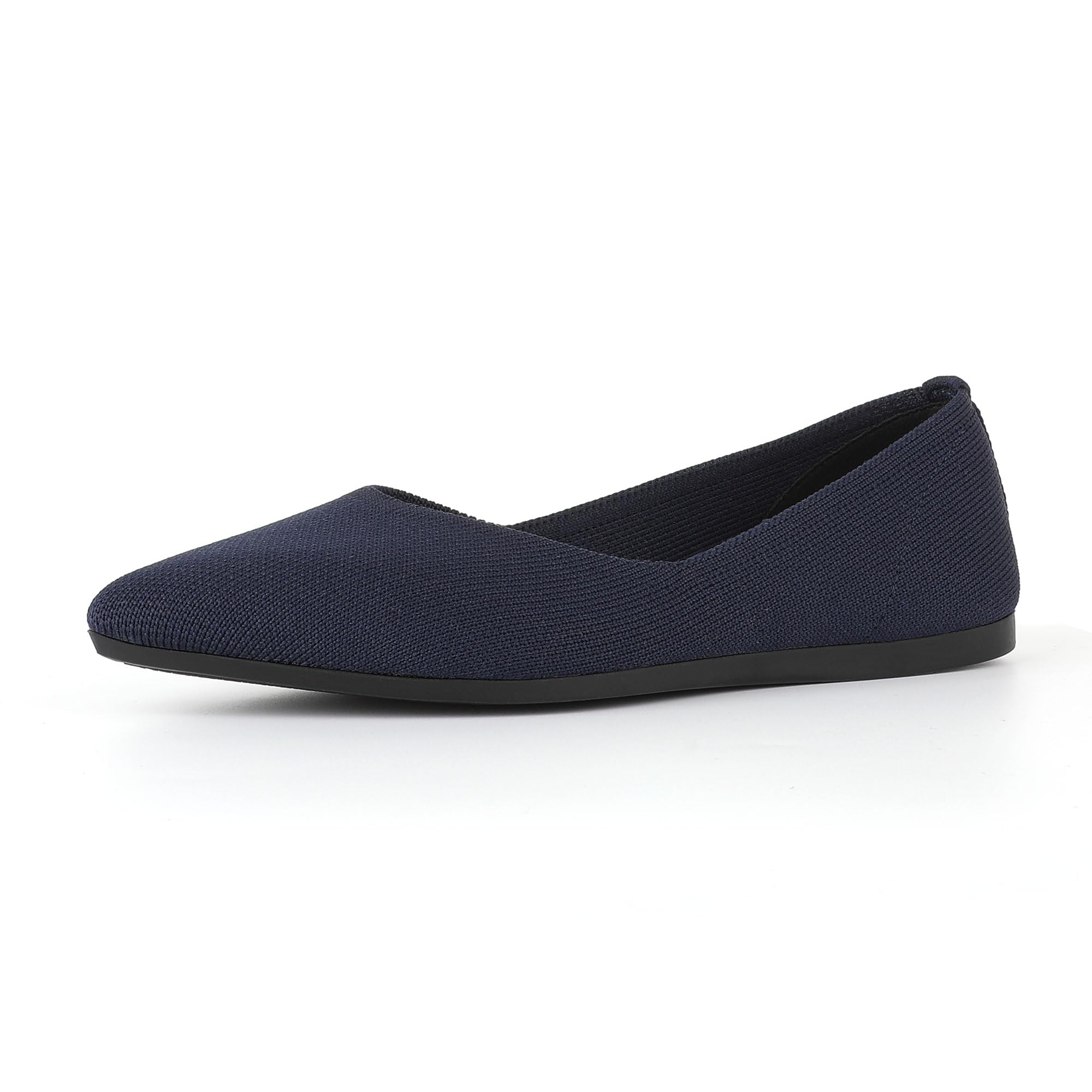 KBZone Women's Knit Ballet Flats Fashion Pointed Toe Walking Shoes Casual Slip-on Ballet Shoes