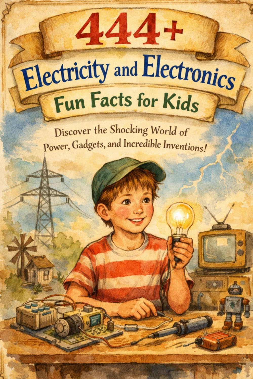 444+ Electricity and Electronics Fun Facts for Kids: Discover the Shocking World of Power, Gadgets, and Incredible Inventions!: A Family-Friendly trivia, Packed With Pictures and Quizzes
