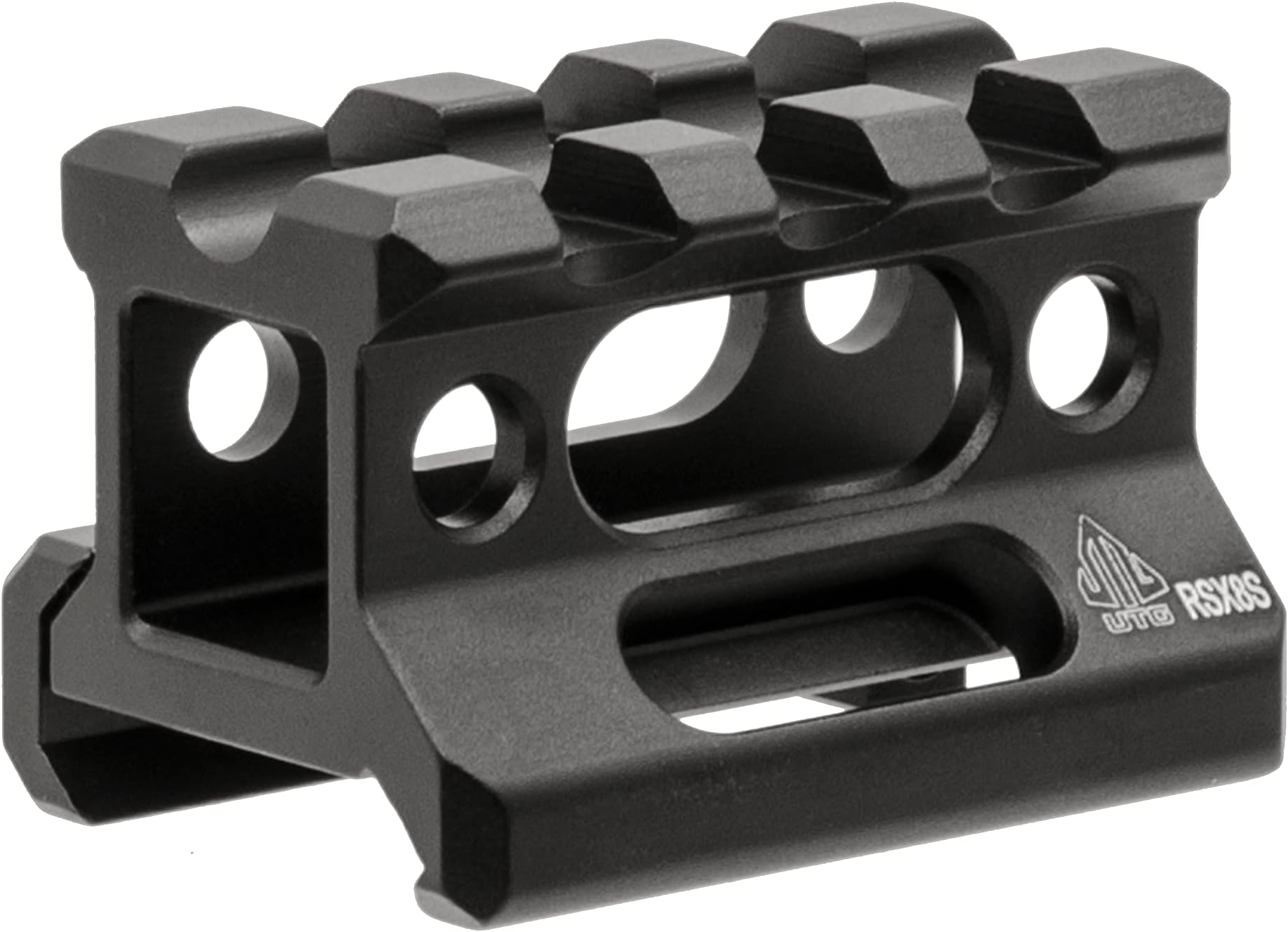 Leapers MT-RSX8S Inc., UTG Ss Picatinny Riser Mount, Black, 0.83"