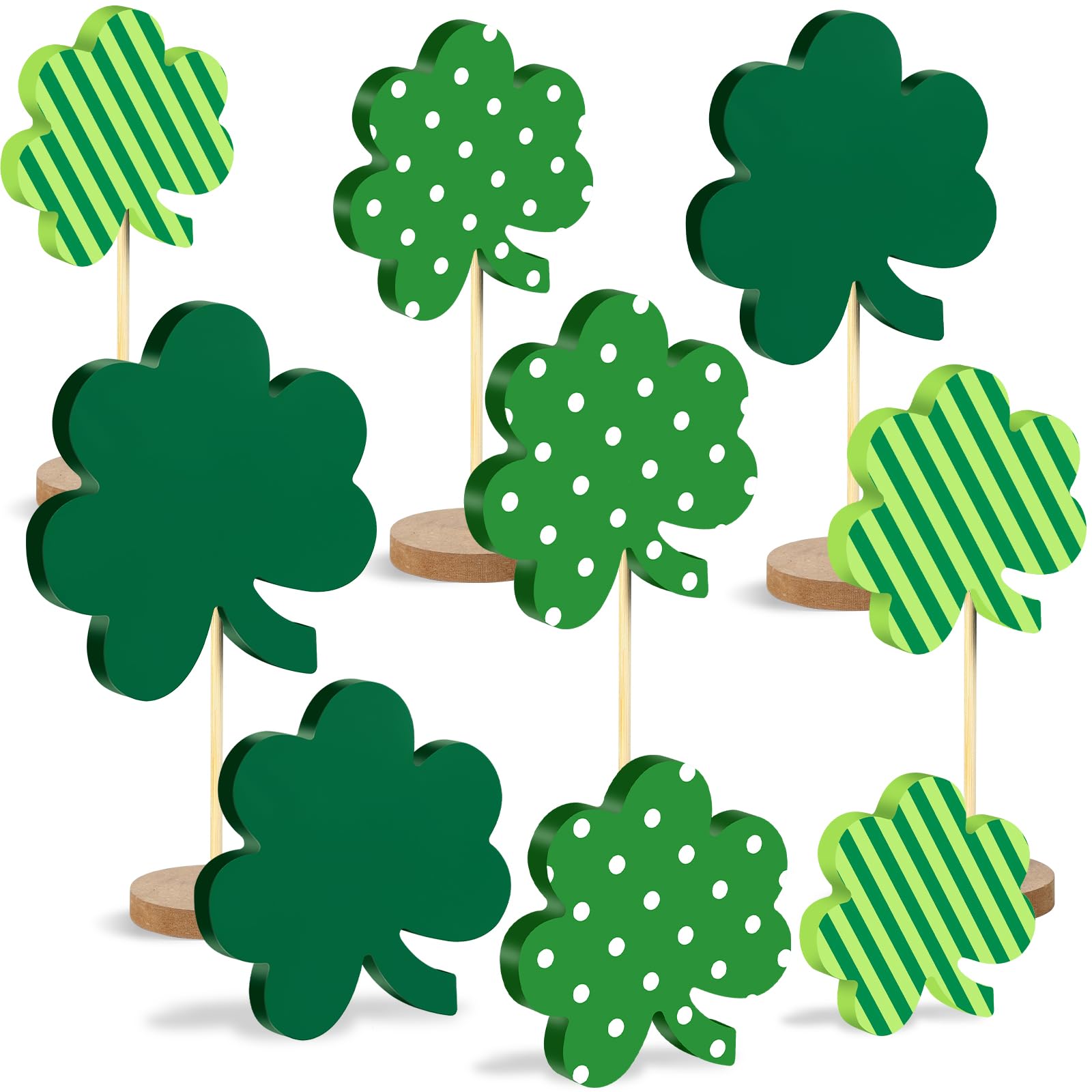 Décoration Saint-Patrick en bois pour sublimer vos tables de fête irlandaise avec trèfles