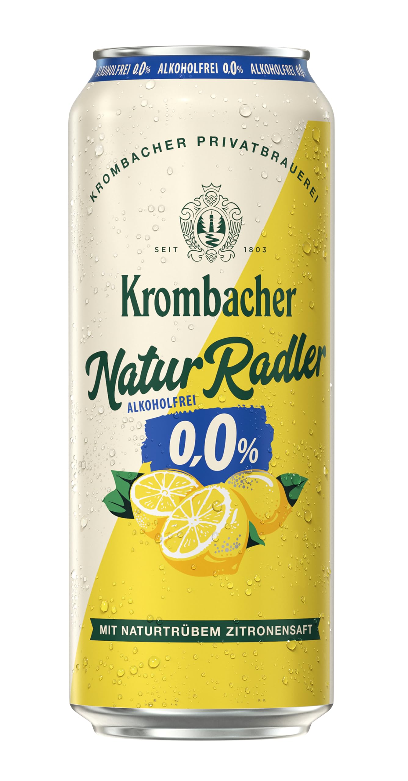 Krombacher Natur Radler o,0% Alkoholfrei Dose (24 x 0,5 l)