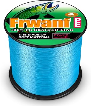 Braided Fishing Line 4 Strands Super Strong PE Fishing String ExtremePower Braided Line for Saltwater and Fresh Watermultiple Colors, 100M/109Yds-300M/328Yds-500M/547Yds -6lb 8lb to 100lb