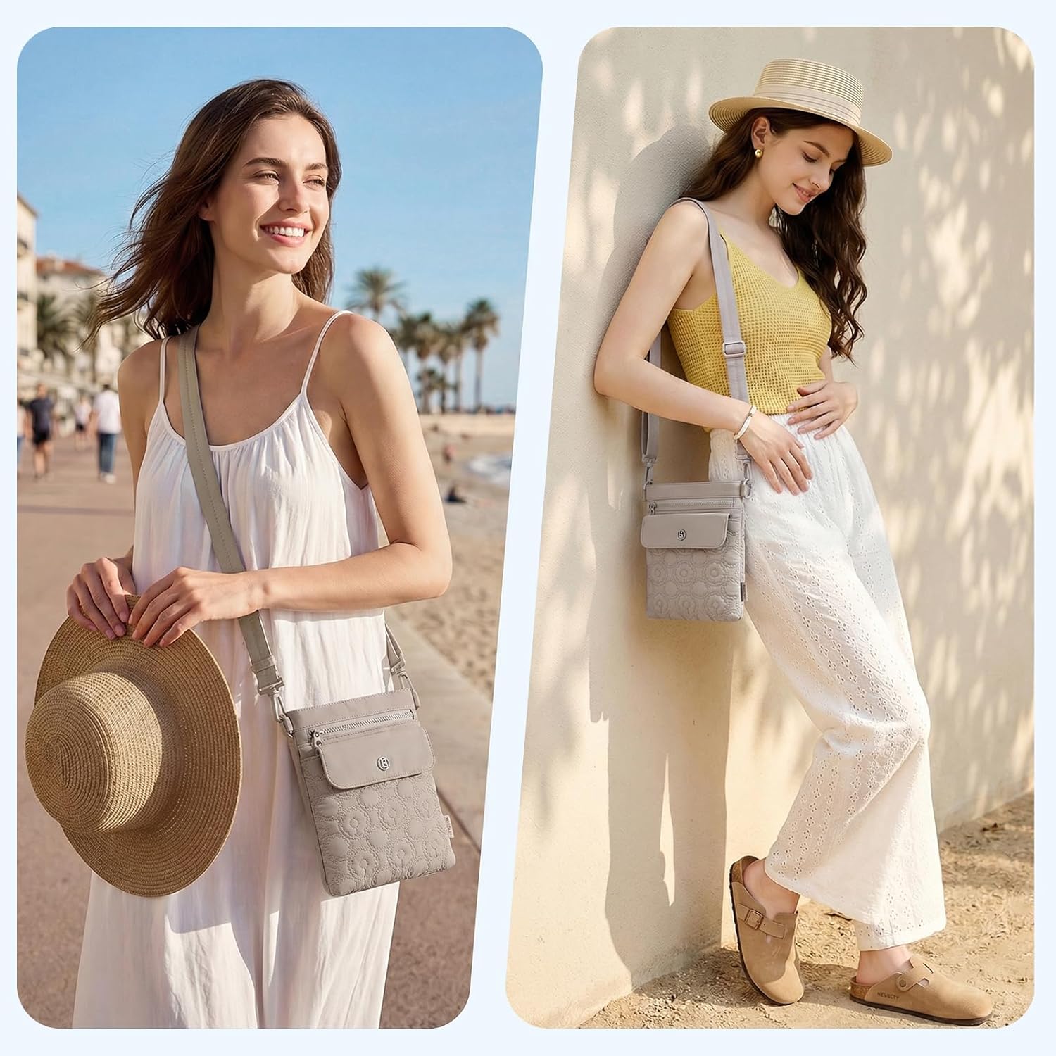 Crossbody Bags for Women, Quilted Puffer Shoulder Bag, Lightweight Handbags for Travel & Everyday Bag