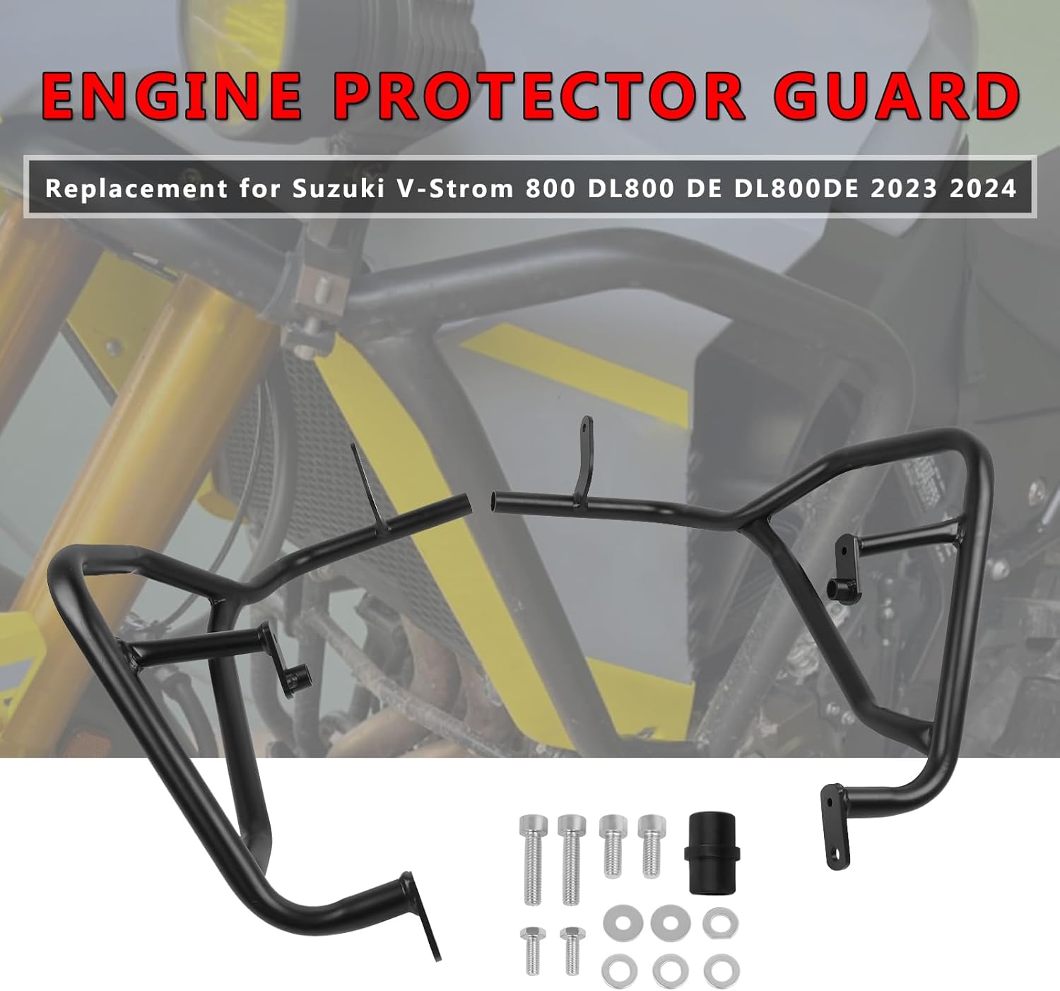 Crash Bars Engine Guard Replacement for Suzuki V-Strom 800 DL800 DE DL800DE 2023 2024 2025 Saddlebag Guard (Upper)