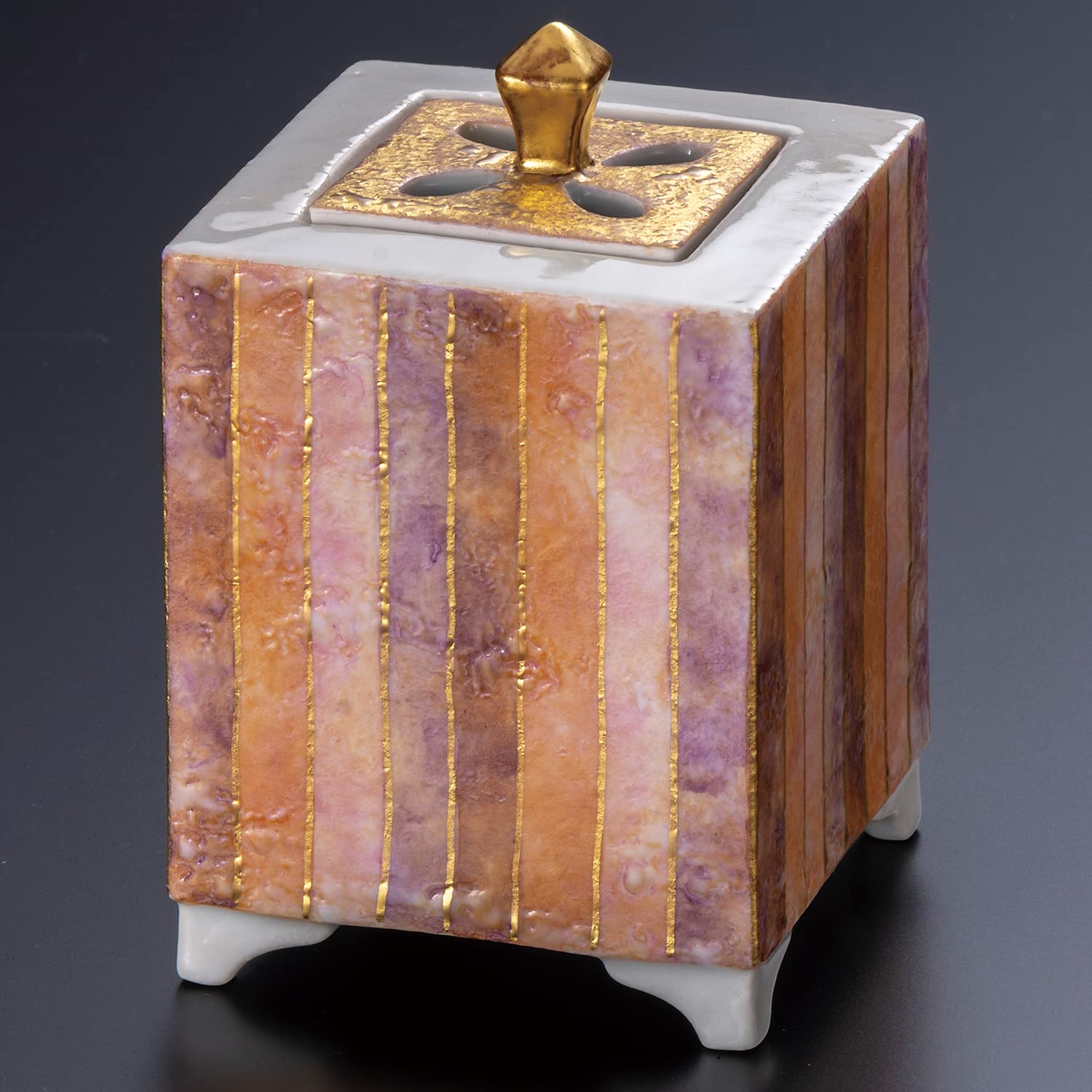 九谷焼　錦山窯　吉田美統　香炉 Yahoo!オークション -「吉田美統」(香炉、香合) (九谷)の落札