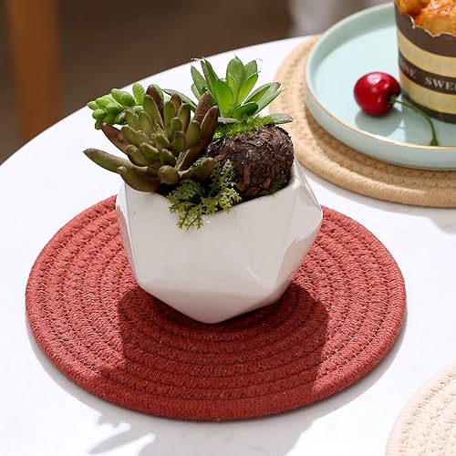 Miniatura 4 de Salvamanteles para platos calientes de 7 pulgadas almohadillas calientes de cocina soportes para ollas de contón salvamanteles para ollas y sartenes