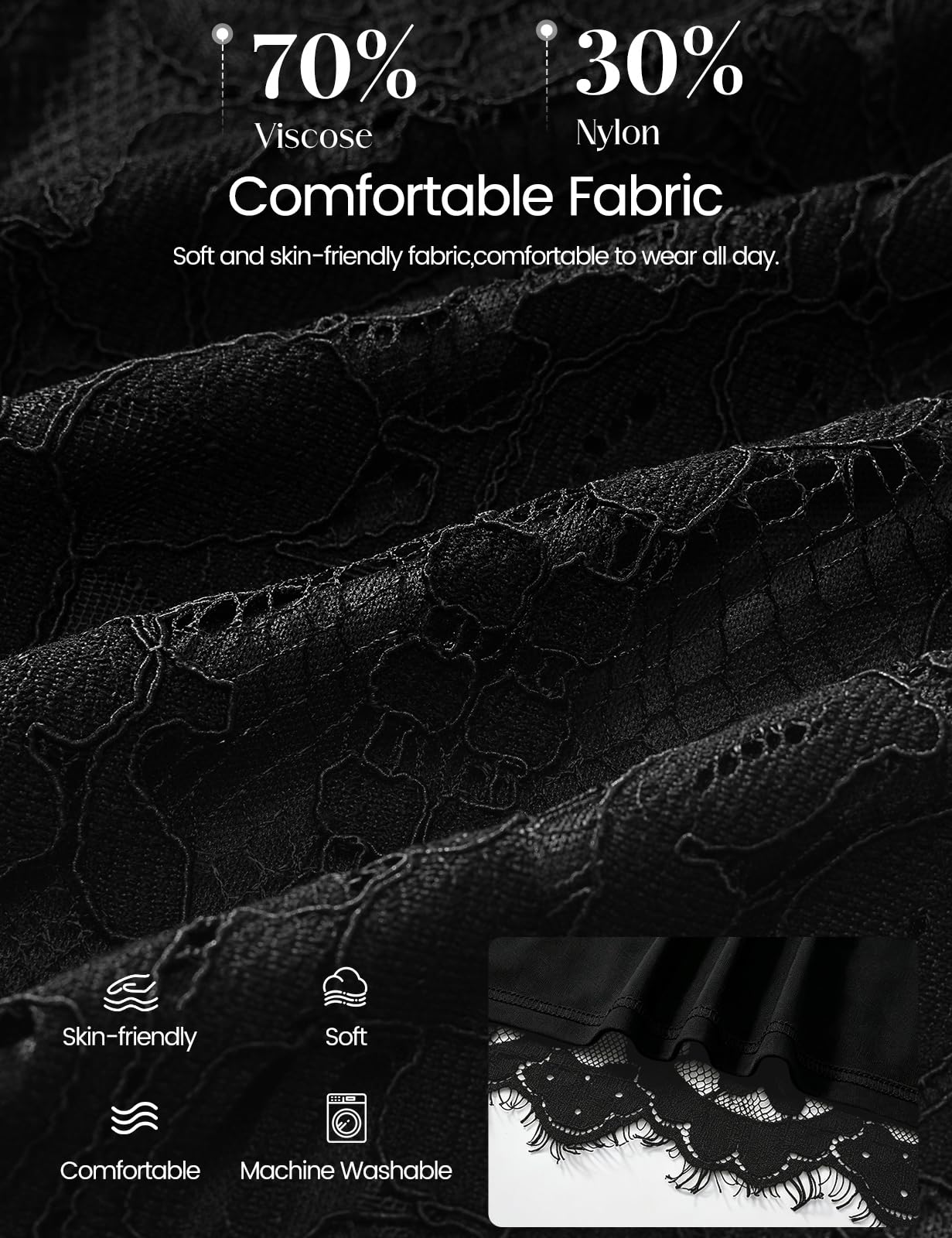 Cocktailkleid Damen 3/4 Ärmel Festlich Abendkleid