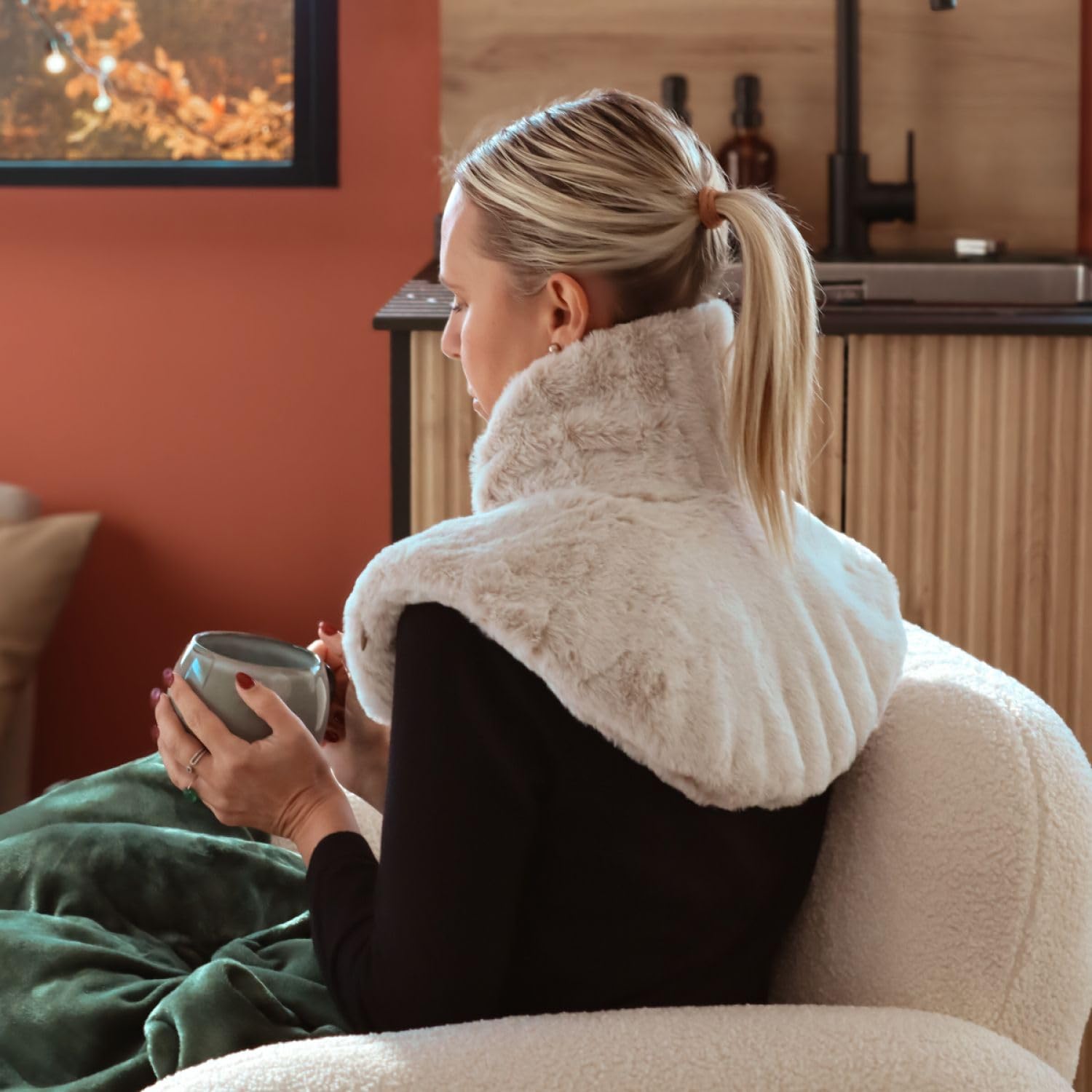 Vivezen - Coussin chauffant, tour de cou pour épaules et nuque - Cosy - Plusieurs coloris