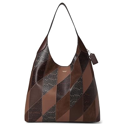 COACH Brooklyn Shoulder Bag 39 With Snakeskin Patchwork Shoulder Women