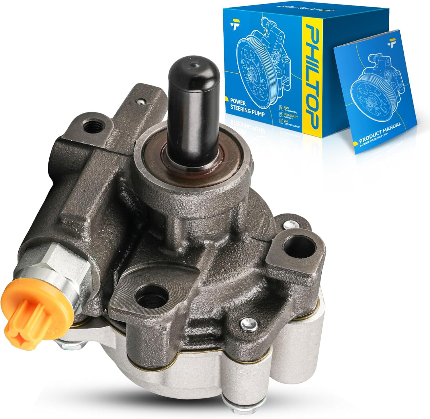 PHILTOP 215875 Power Steering Pump, Fit for 1993-1997 Corolla, 1993-1997 Prizm, Replace OE 21-5875, 215875, 432012321, 94852766, 4432002020, 5216, 5216N, 6114R