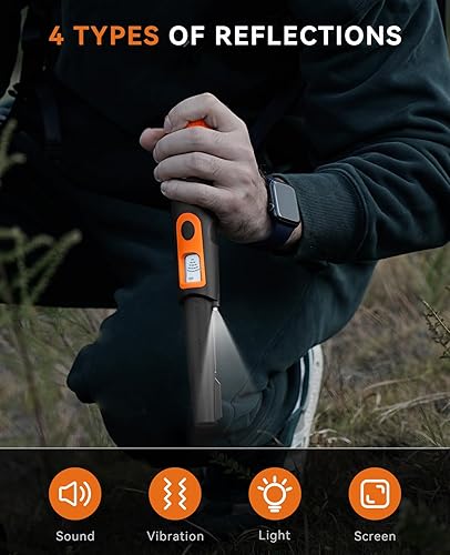 Miniatura 7 de SUNPOW Detector de metales para adultos y niños con puntero NewPin, bolsa de transporte, pala y baterías