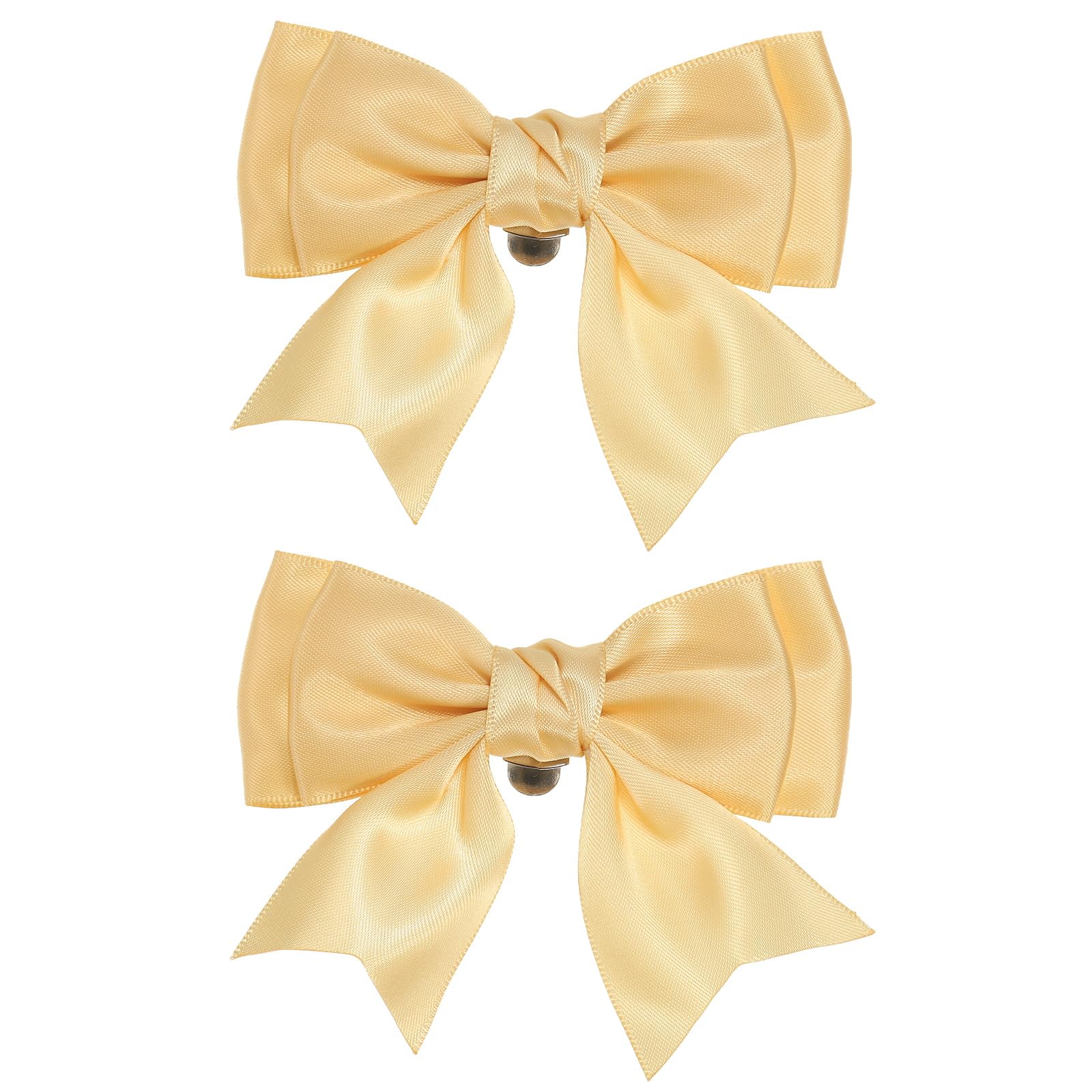 PATIKIL Shoe Clips with Bow for Women, 2 Pieces Detachable Satin Elegant Shoe Clips with Bow, Cute Shoe Buckle Ornament for Wedding, Party, Decoration, Black — view 15