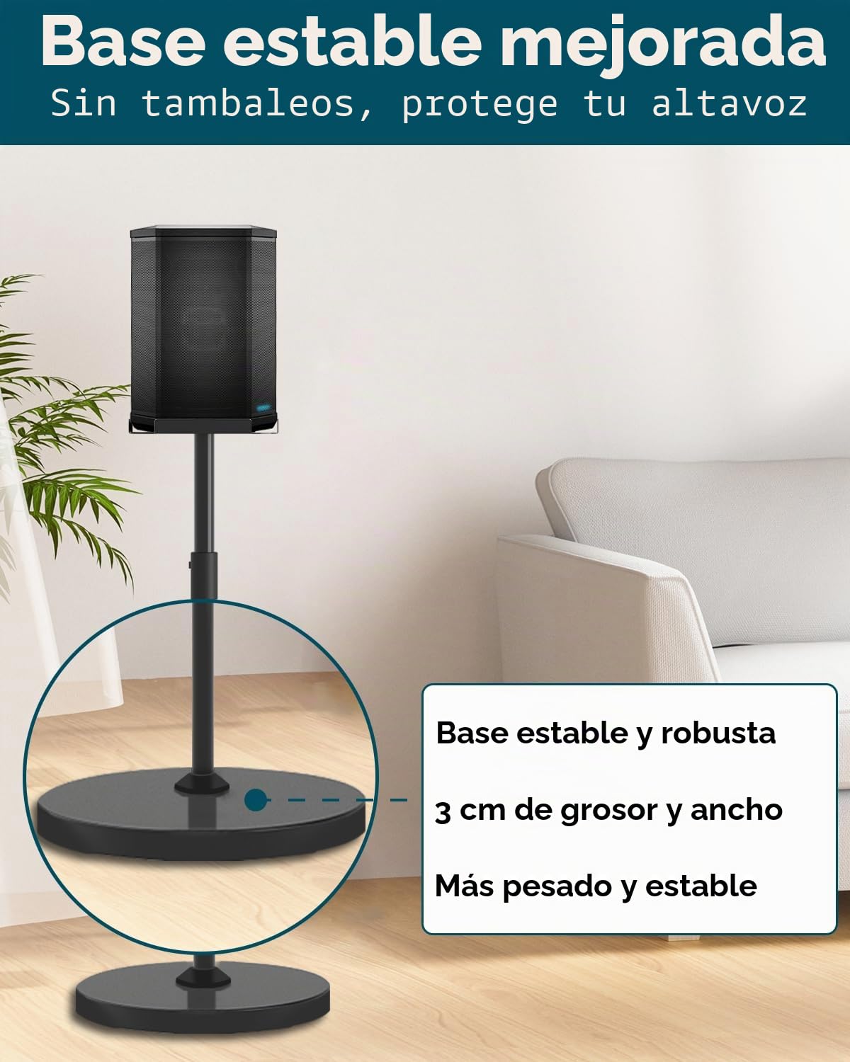 Soporte de altura ajustable para Bose S1 Pro Plus, soporte para Bose S1 Pro, para S1 Pro + soporte, soporte para altavoz, altura ajustable de 114 a 137 cm, soporte de suelo para Bose S1 Pro
