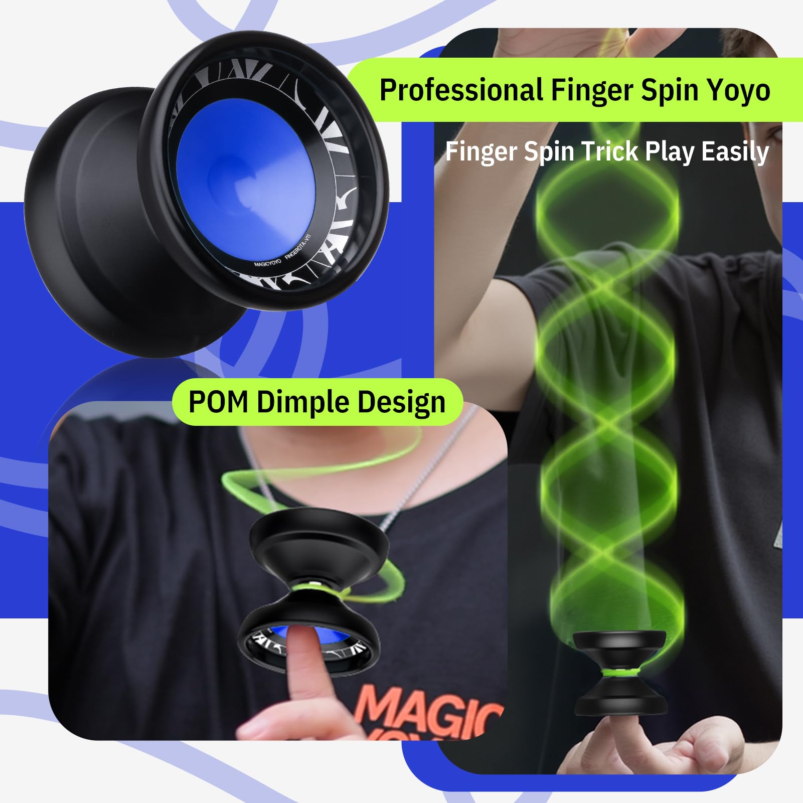 MAGICYOYO V11 Yoyo professionale per adulti, Yoyo in metallo per bambini 8-12
