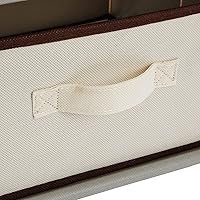 Vista 7 de Cajón clóset de almacenamiento de 4 niveles para ropa, ropa interior, documentos, objetos de la Casa, color café – (16.5 x 12.9 x 33 pulgadas)