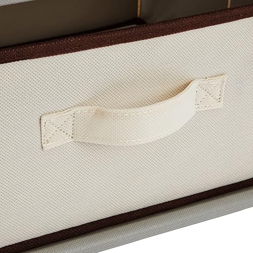 Miniatura 7 de Cajón clóset de almacenamiento de 4 niveles para ropa, ropa interior, documentos, objetos de la Casa, color café – (16.5 x 12.9 x 33 pulgadas)