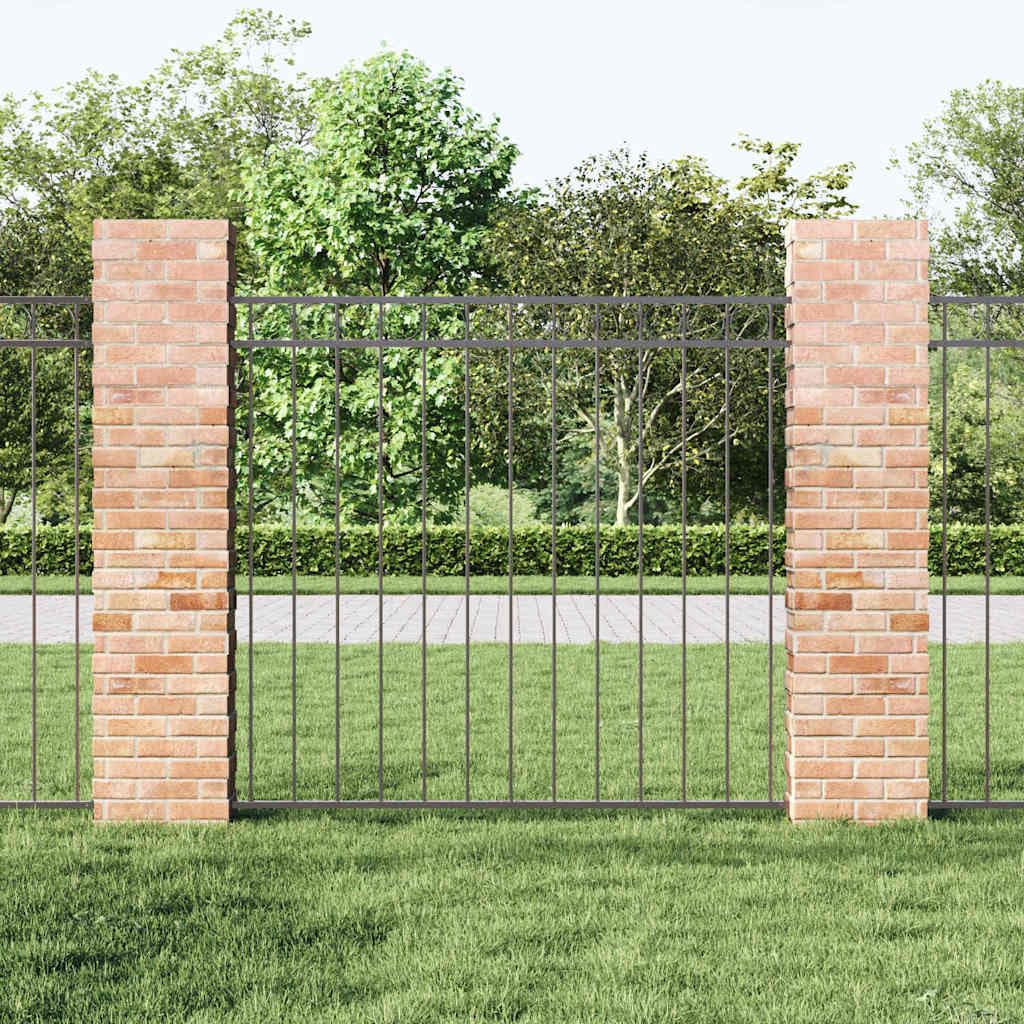 Generico Recinzione per Giardino Grigio Acciaio,Articoli di ferramenta,Barriere e recinzioni,Pannelli per recinzioni-42003914