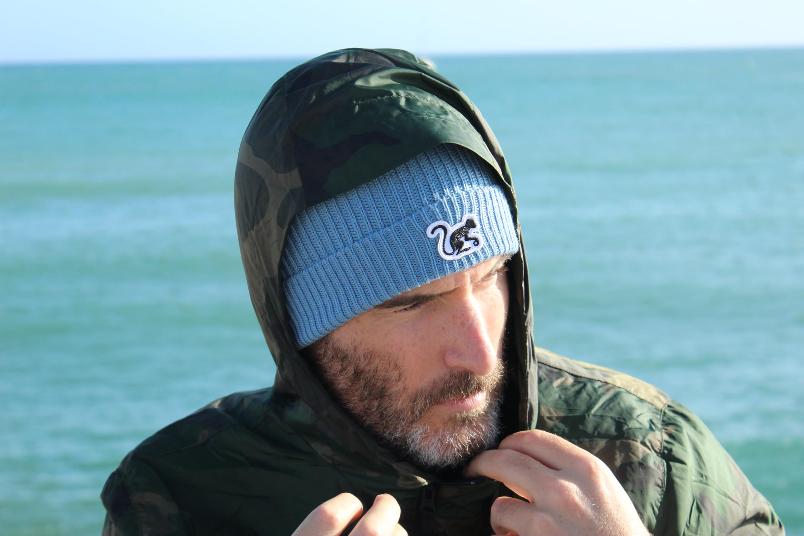 Surf Monkey Czapka 100% Wełna Merino - Męska/Damskie