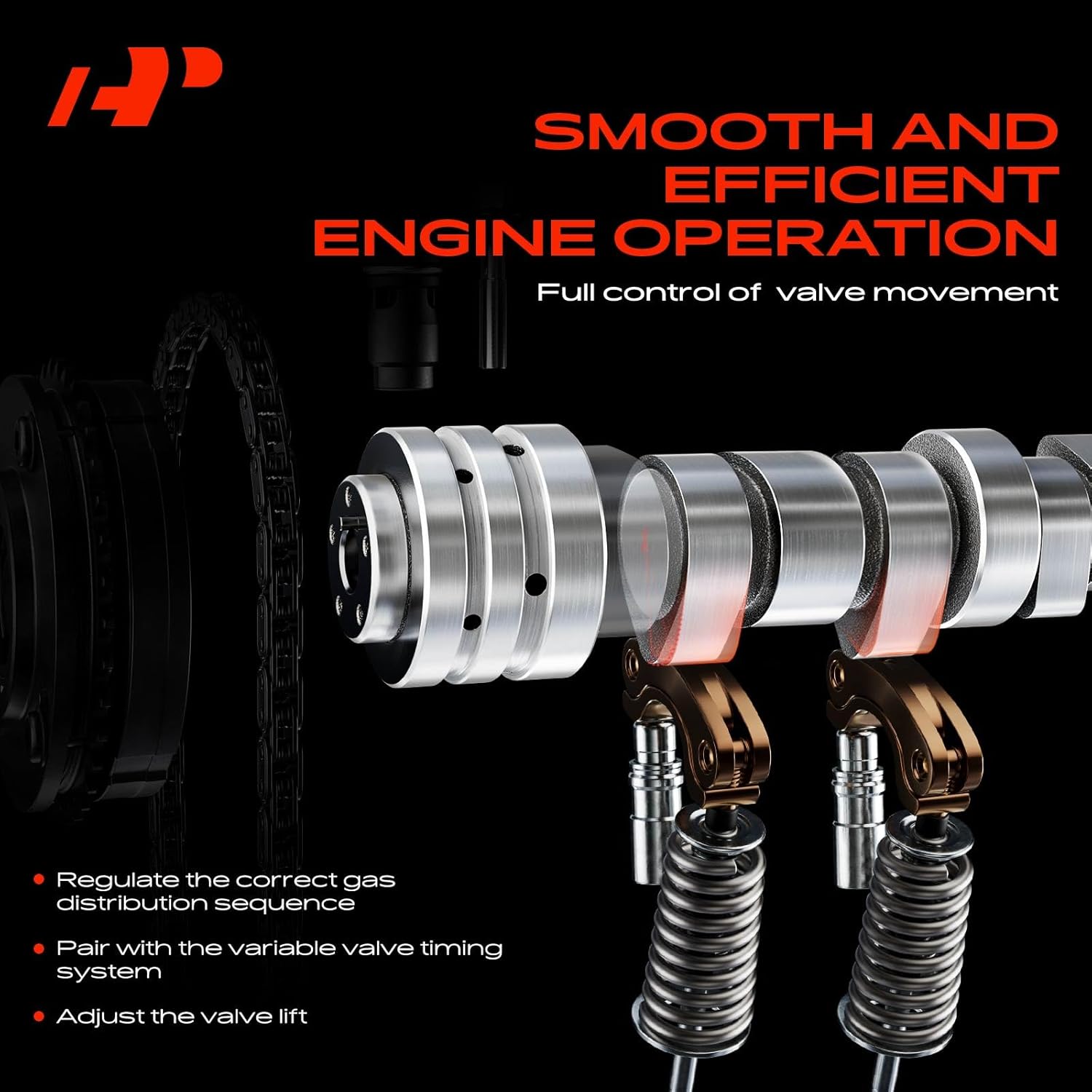 A-Premium Intake Engine Camshaft Compatible with Mercedes-Benz C177 CLA250 2014-2015 GLA250 GLA45 AMG, Replace# 2700501601, 2700506400