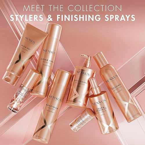 Miniatura 7 de Nexxus Mousse de viaje, volumen de sujeción media, paquete de 4  Escudo antihumedad de 72 horas, control de encrespamiento de 48 horas, fragancia