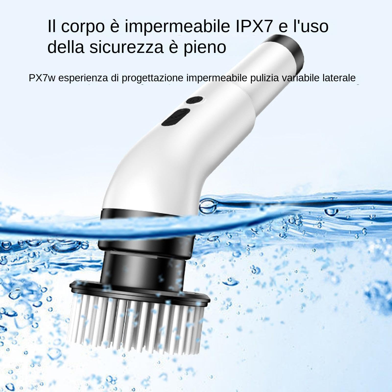 Cepillo eléctrico para limpieza de azulejos de bañera, cepillo eléctrico | giratorio con cabezales de limpieza reemplazables, cepillo eléctrico 10 en 1 para azulejos de bañera,