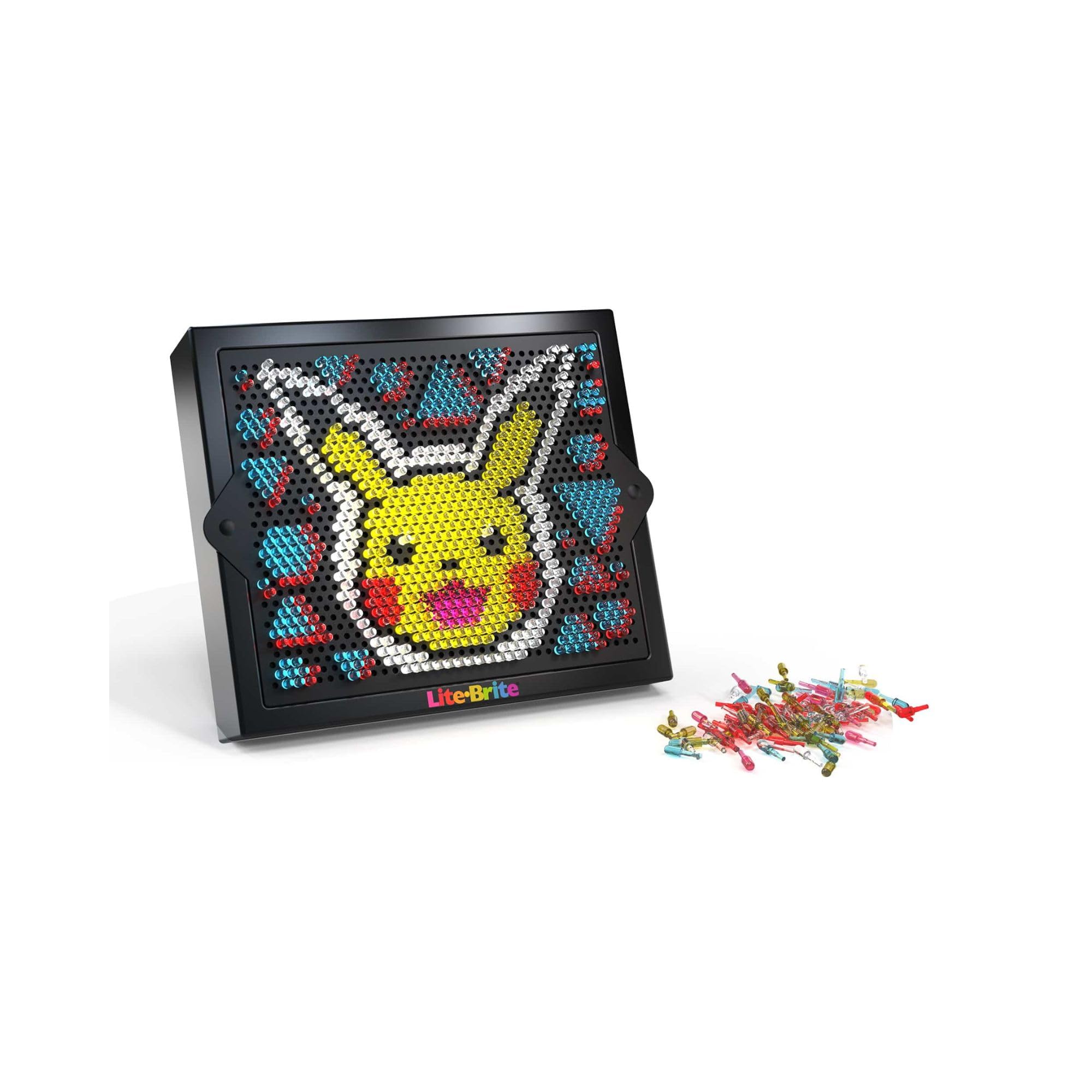 Basic Fun Lite-Brite Pokémon - Planche à Dessin Lumineuse LED avec Couleurs - Jouet Lumineux pour Enfants