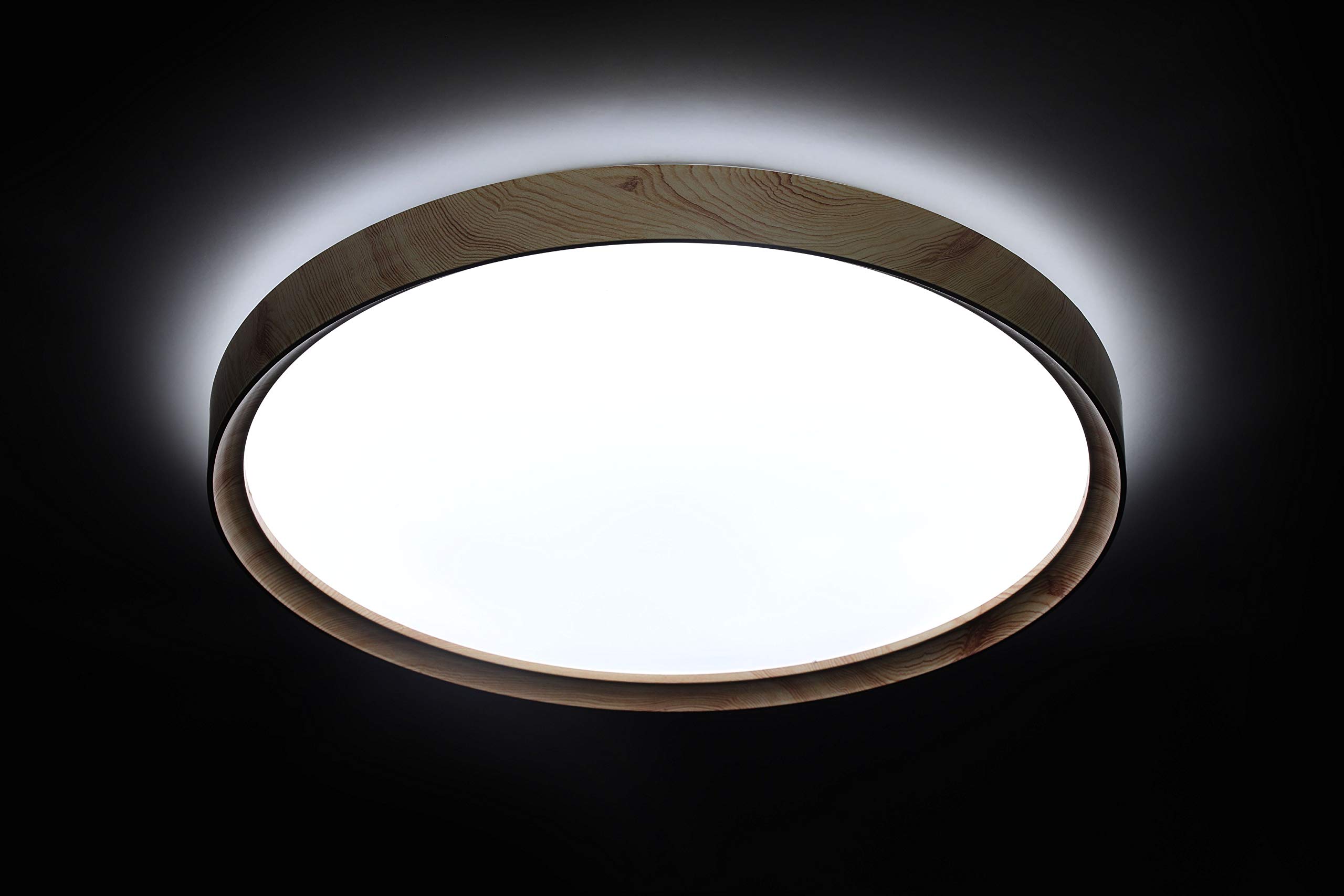 Fbright Led Plafón Led, Marrón