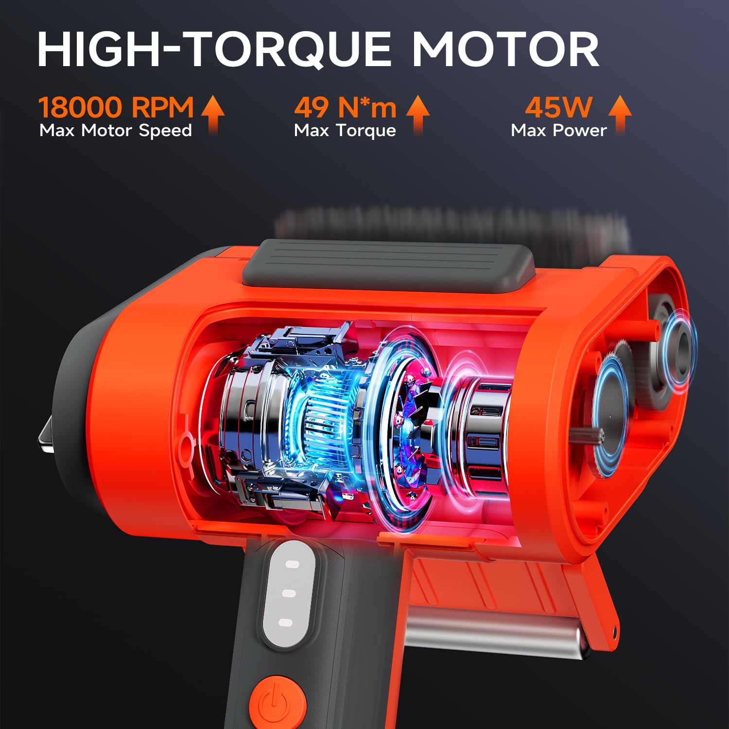 Spazzola elettrica per griglia per esterni, testina spazzola da 800 giri/min, batteria da 3000 mAh, senza preriscaldamento della griglia, setole in acciaio inossidabile 304, pulitore per griglia BBQ