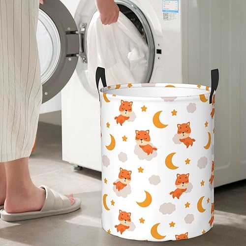 Miniatura 26 de Butterfly Laundry Hamper Large Collapsible Laundry Baskets with Handles Easy Carry Round Storage Basket Dirty Clothes Hamper Blanket Basket for