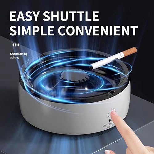 Miniatura 3 de Cenicero multifuncional 2 en 1 sin humo para interiores, purificador de aire con filtro, cenicero recargable por USB, ceniceros para el hogar,
