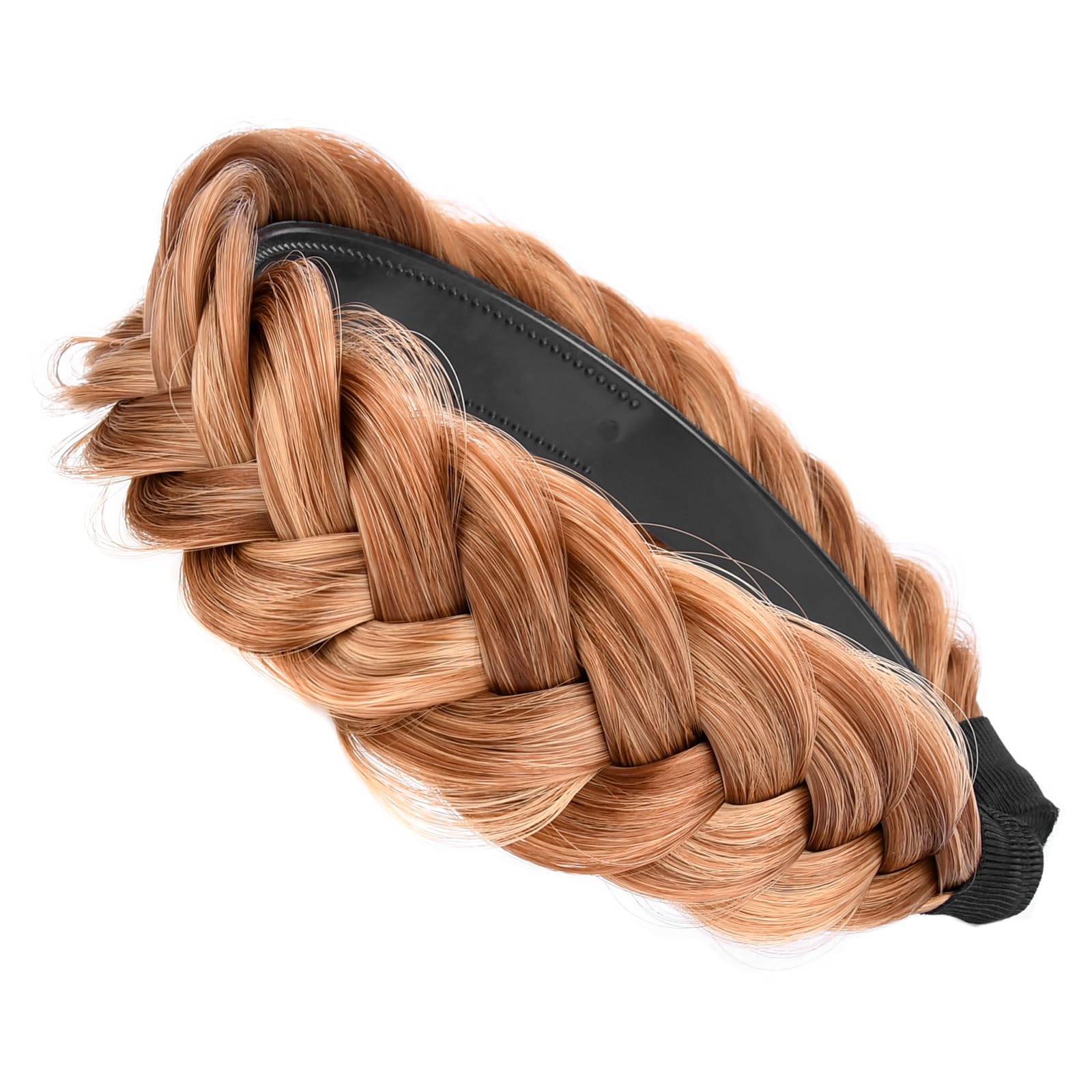 BOBIYA Wide Braided Headband with Teeth Braid Headbands With Teeth for Women Braided Hair Headbands with Tooth (Strawberry Blonde) - Image 2