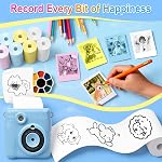 18 Rolls Instant Printer Photo Paper Compatible with Most Kids Cameras (5.5cm x 2.5cm)