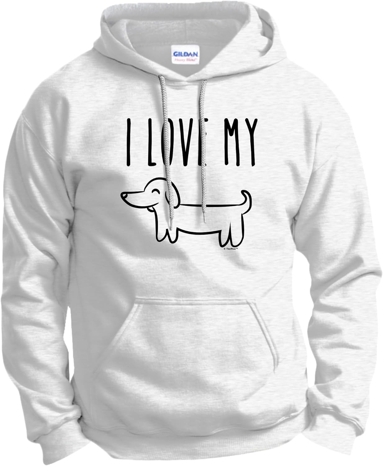 Dachshund Dog Gifts I Love My Wiener Pun Gag Gifts Hoodie Sweatshirt