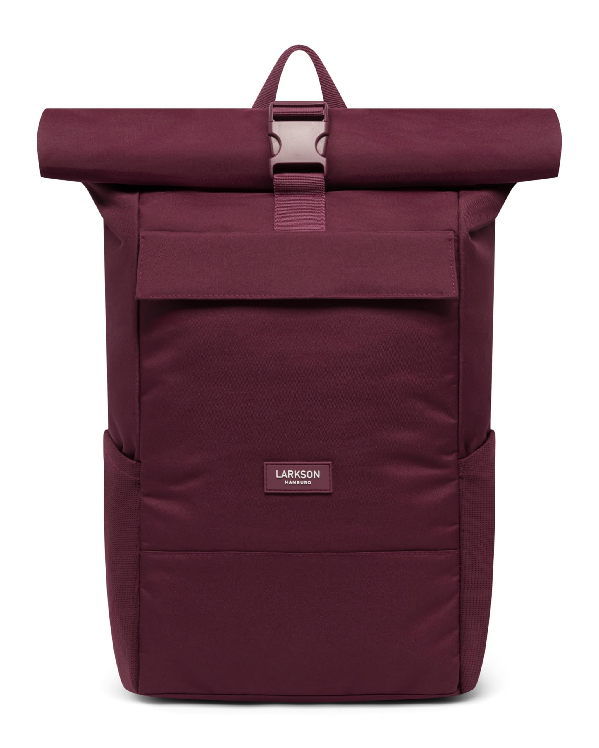 Roll Top Backpack Women & Men Red - No 4 - Rucksack for University, School, Office - College Laptop Bag 16 Inches - Water-Repellent-image-18