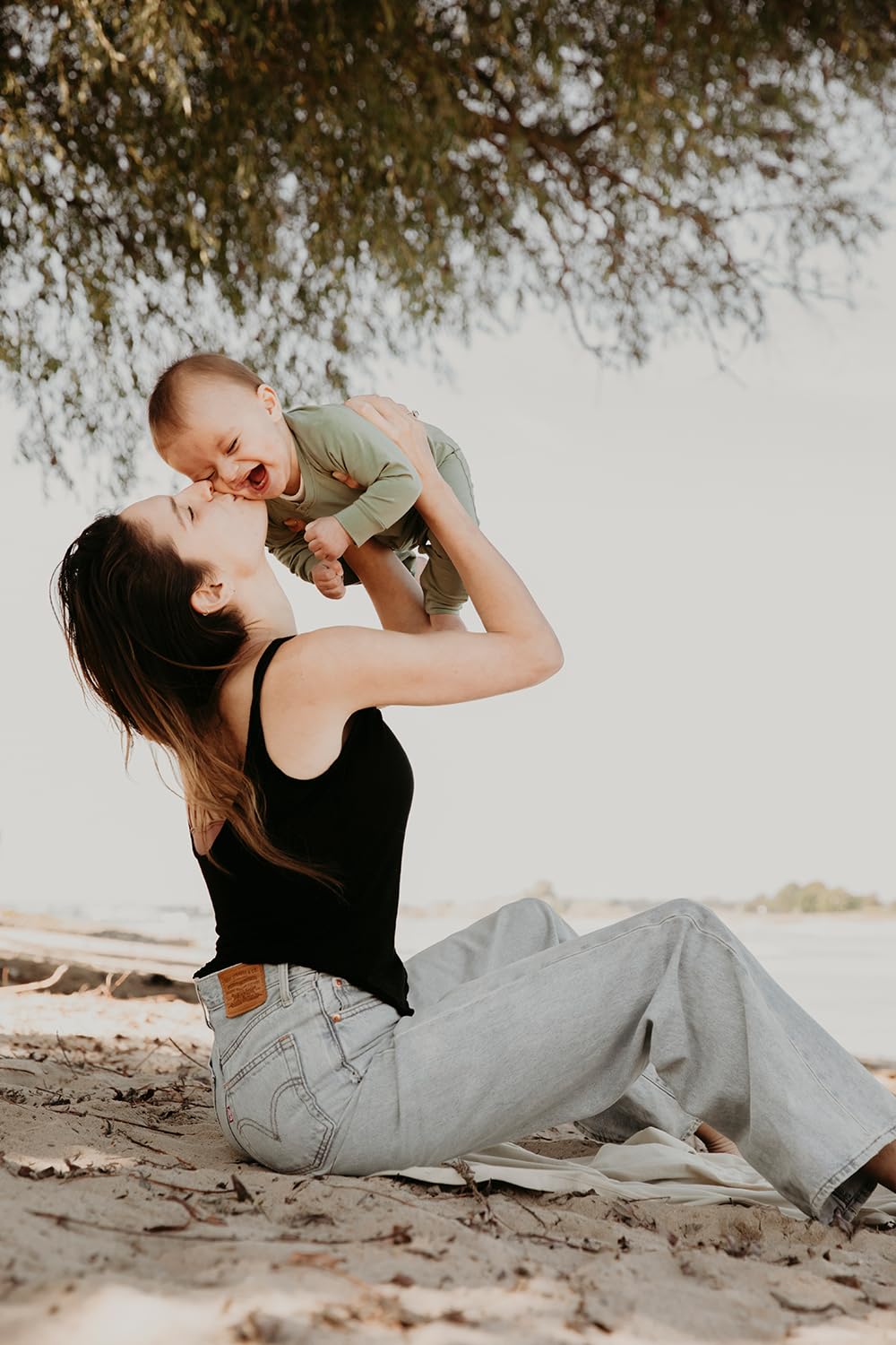 Cloby CBY-UVS1-OG Overall/Strampler mit UV-Schutz (UPF 50+) olive (Gr. 50/56)