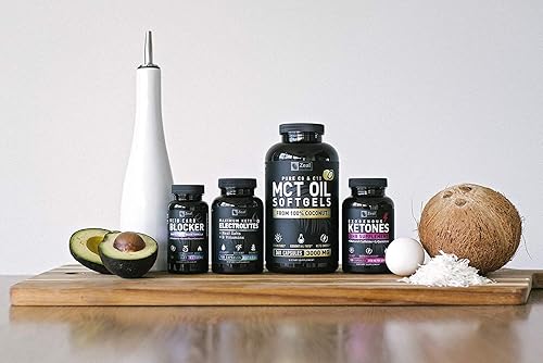 Miniatura 7 de Cápsulas de aceite Pure MCT 360 cápsulas blandas  3000 mg de suministro de 4 meses de píldoras Keto de aceite MCT con aceite de coco sin refinar