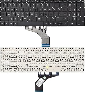 Replacement Keyboard Compatible with HP 250 G7 255 G7 15-DA 15-DB 15-DK 15-DR 15-DW 15-DU 15S-DU 15-DY 15s-DY 15s-EQ 15-EF 15s-FQ 15-GW 17-CA.Home 17-by Black US Layout