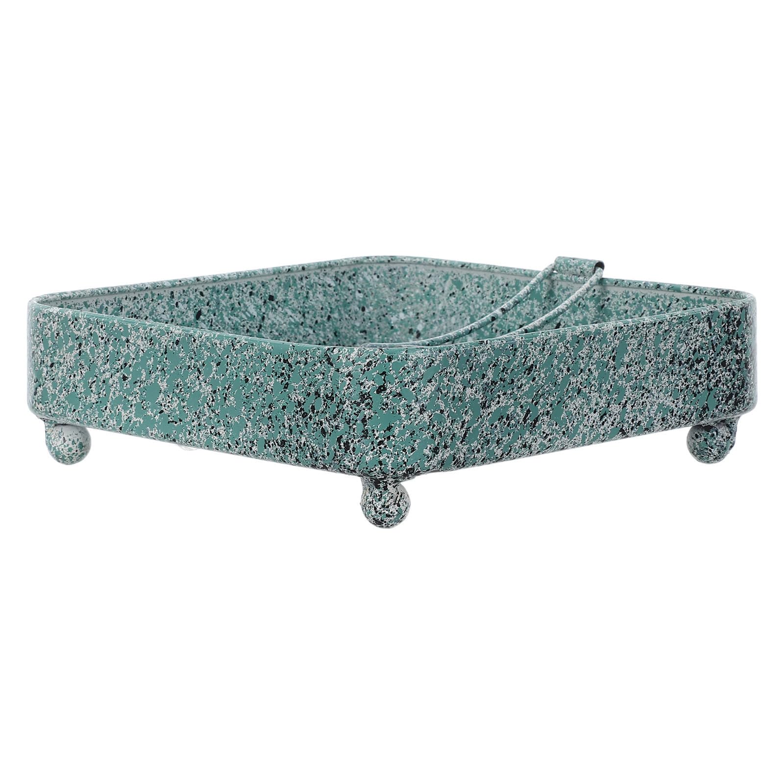 Porta Servilletas de Metal con Brazo Pesado y Diseño Cuadrado Vintage para Cocina y Restaurante, Soporte Papel Cocina con Acabado Original y Mantenimiento Fácil