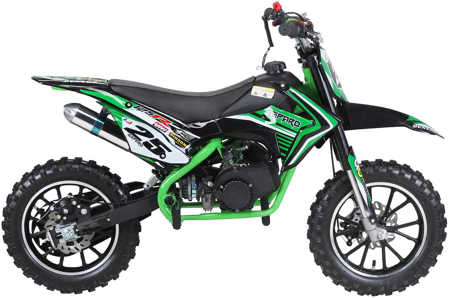 Mini Cross minicross GEPARD 50cc 2 tempi Gas Regolabile + Avviamento Easy Start + Cerchi 10" + Freni a disco + Altezza sella ca. 60cm + Garanzia 24 mesi (COLORE BLU)