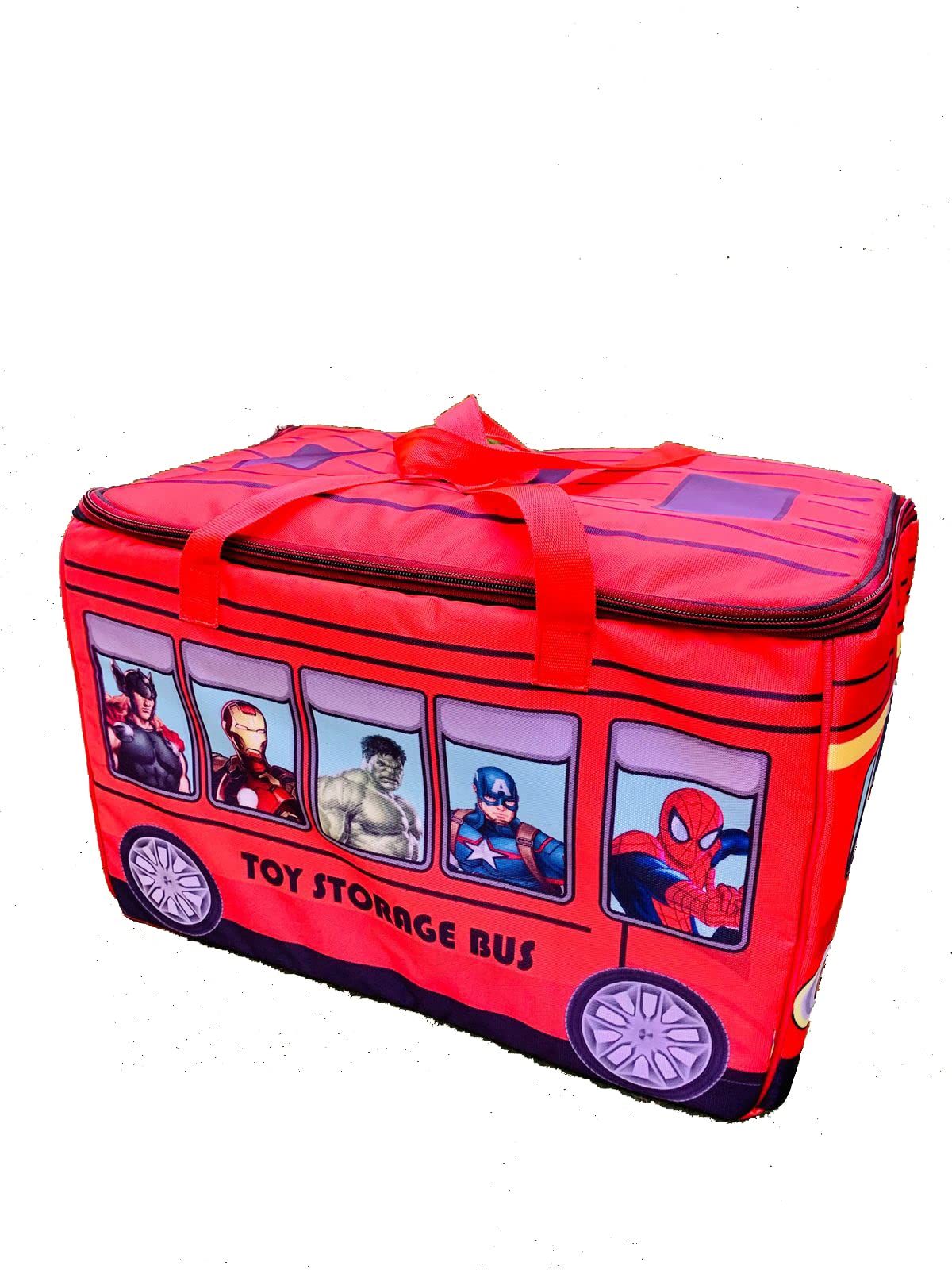 ECHO BOOMERS Super Hero Toy Storage Box with Lid & Laundry Basket for Clothes-image-33