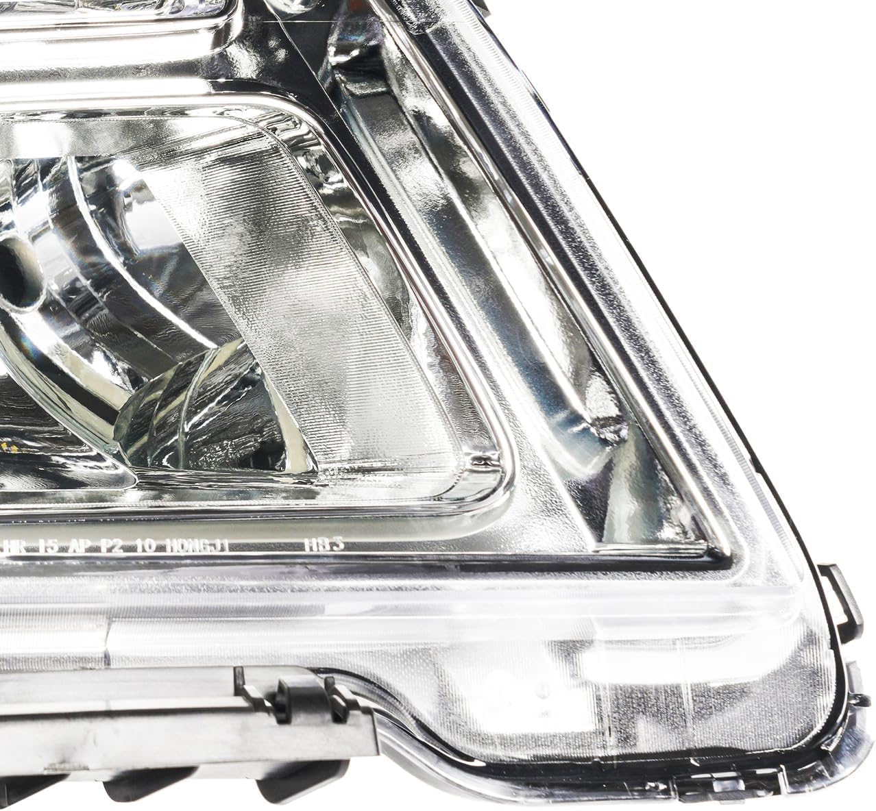 KAX Headlight Assembly,Chrome Headlights Compatible with Terrain 2016-2017 Amber Reflector Color Clear Lens Color