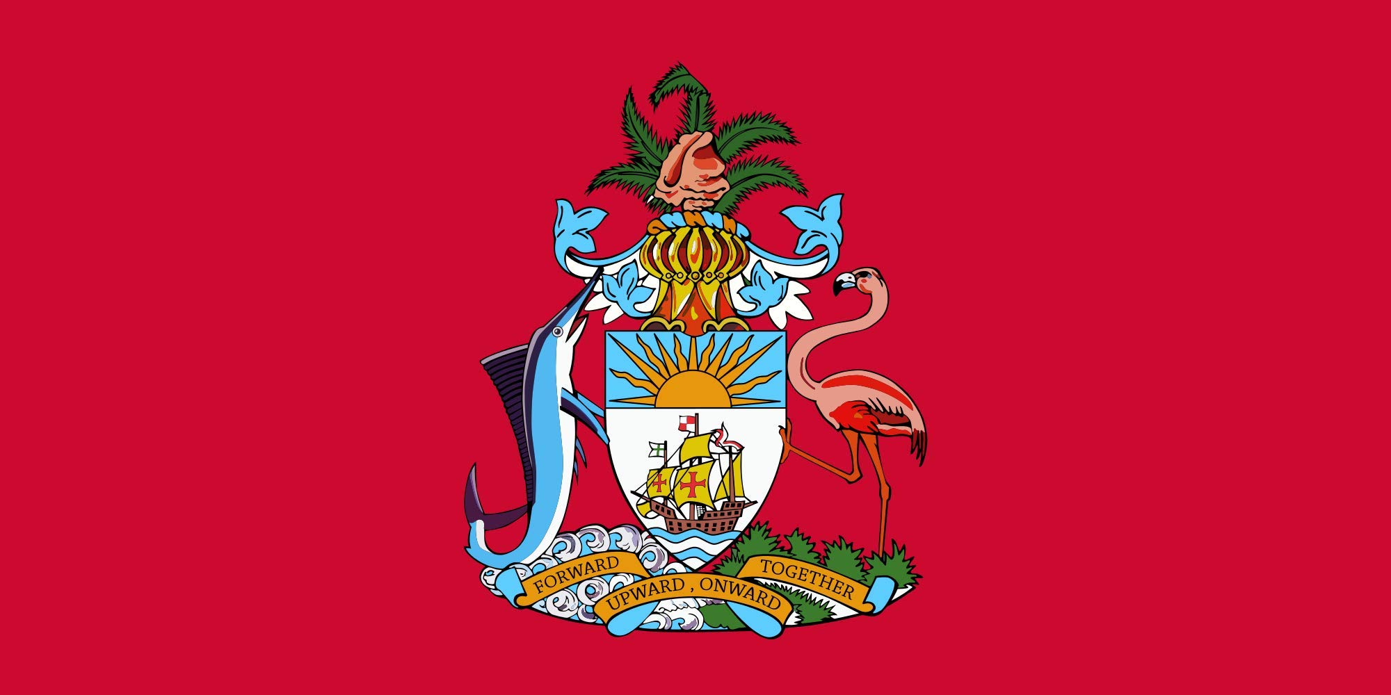 Drapeau Senate of the Bahamas paysage grand format résistant à la décoloration