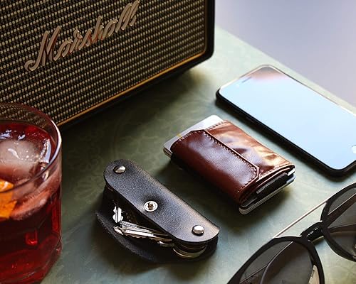 Miniatura 9 de Jaimie Jacobs Llavero de cuero inteligente - KEY BOY - Organizador de llaves para hasta 12 llaves para hombres y mujeres