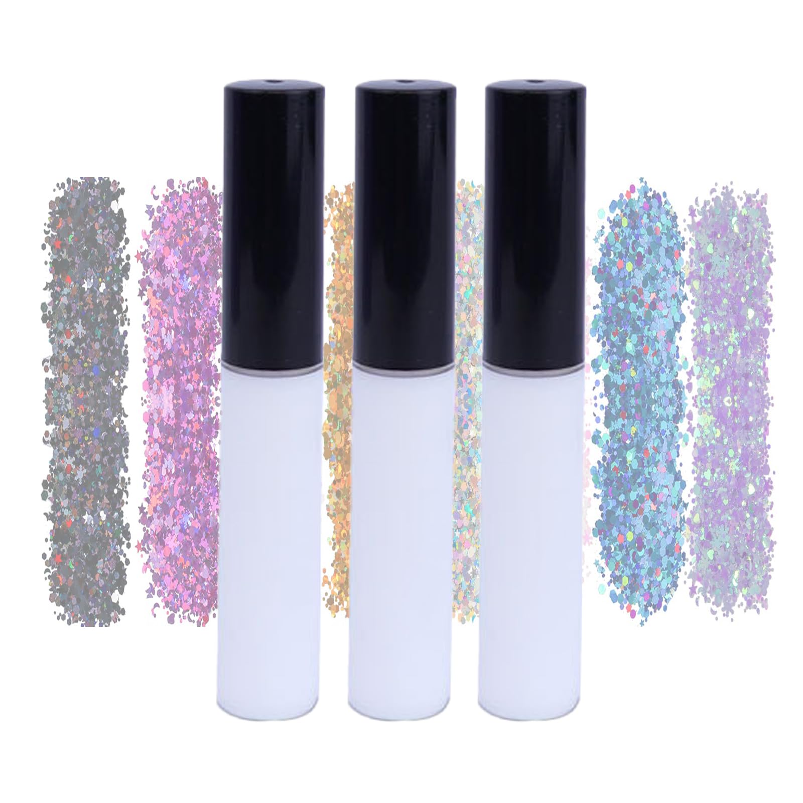 Glitter Tattoo Glue, Glitter Fix Gel,Body Painted Art Glue,Body Adhesive Glue,for Temporary Glitter Tattoos,Gemstones,Body Art and Accessories,Halloween Make Up (3)